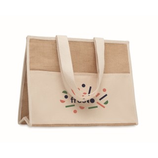 Bolsa nevera Canvas y yute publicitaria